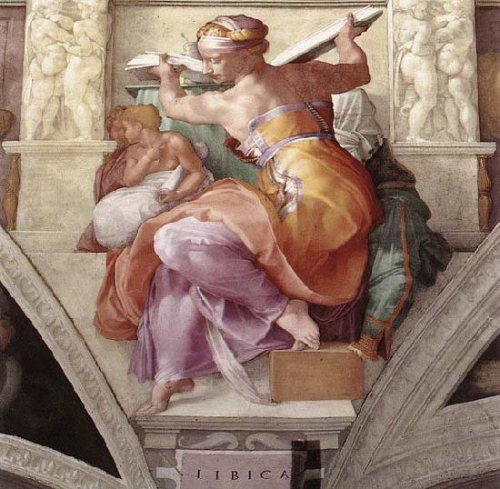 Michelangelo Buonarroti The Libyan Sibyl oil painting picture